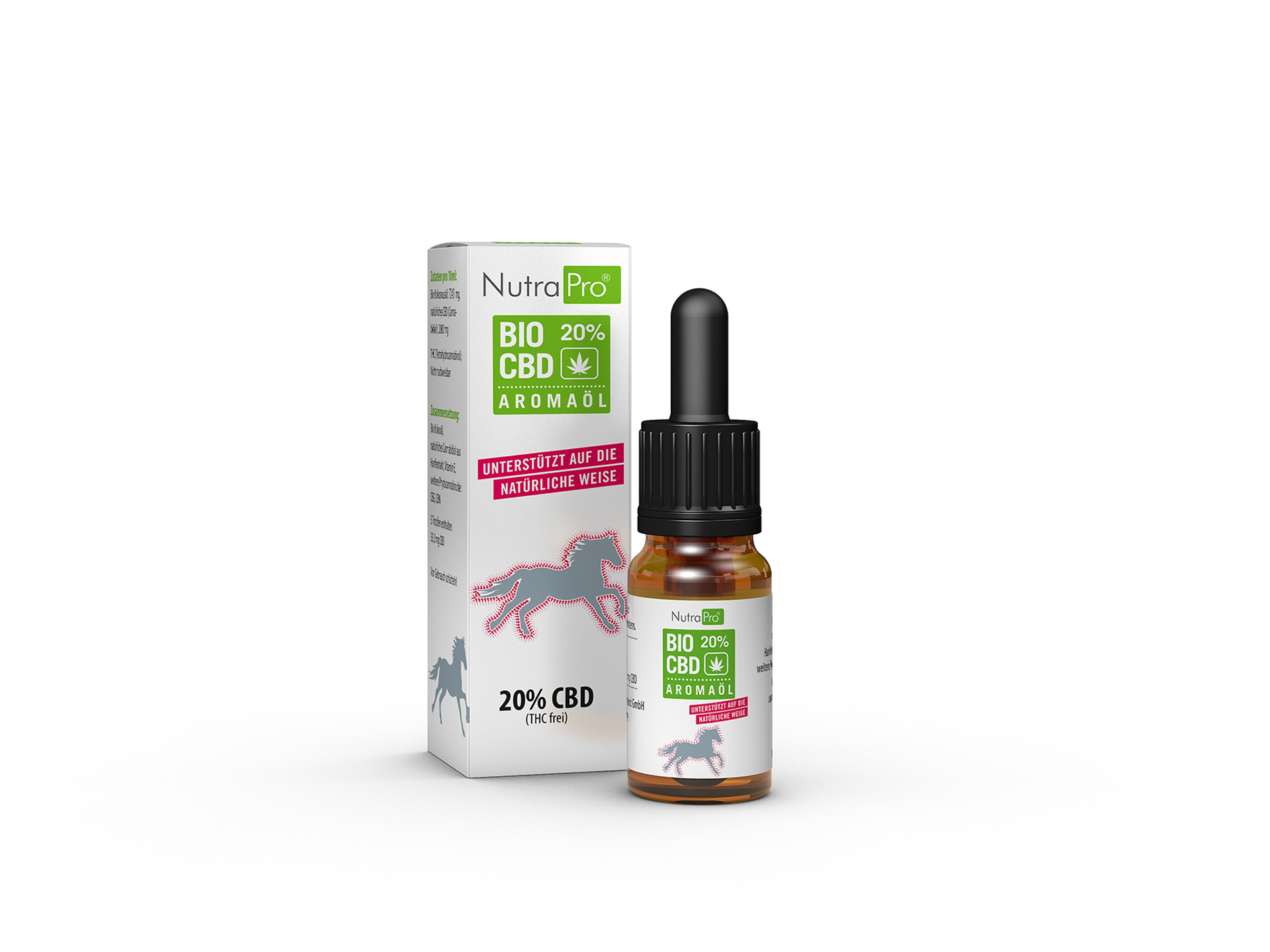 NutraPro® Bio CBD-Öl 20% für Pferde