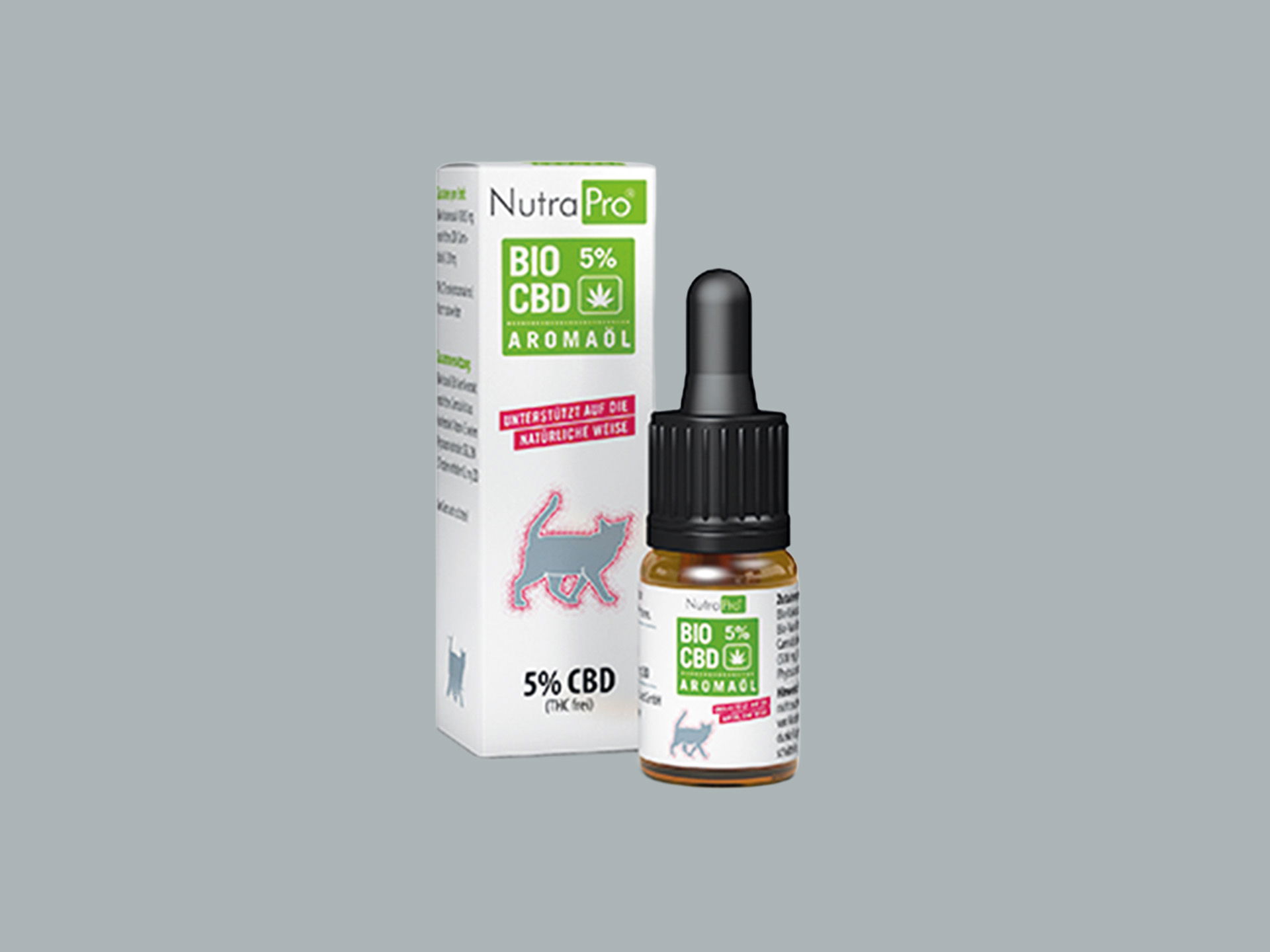 NutraPro® Bio CBD-Öl 5% für Katzen