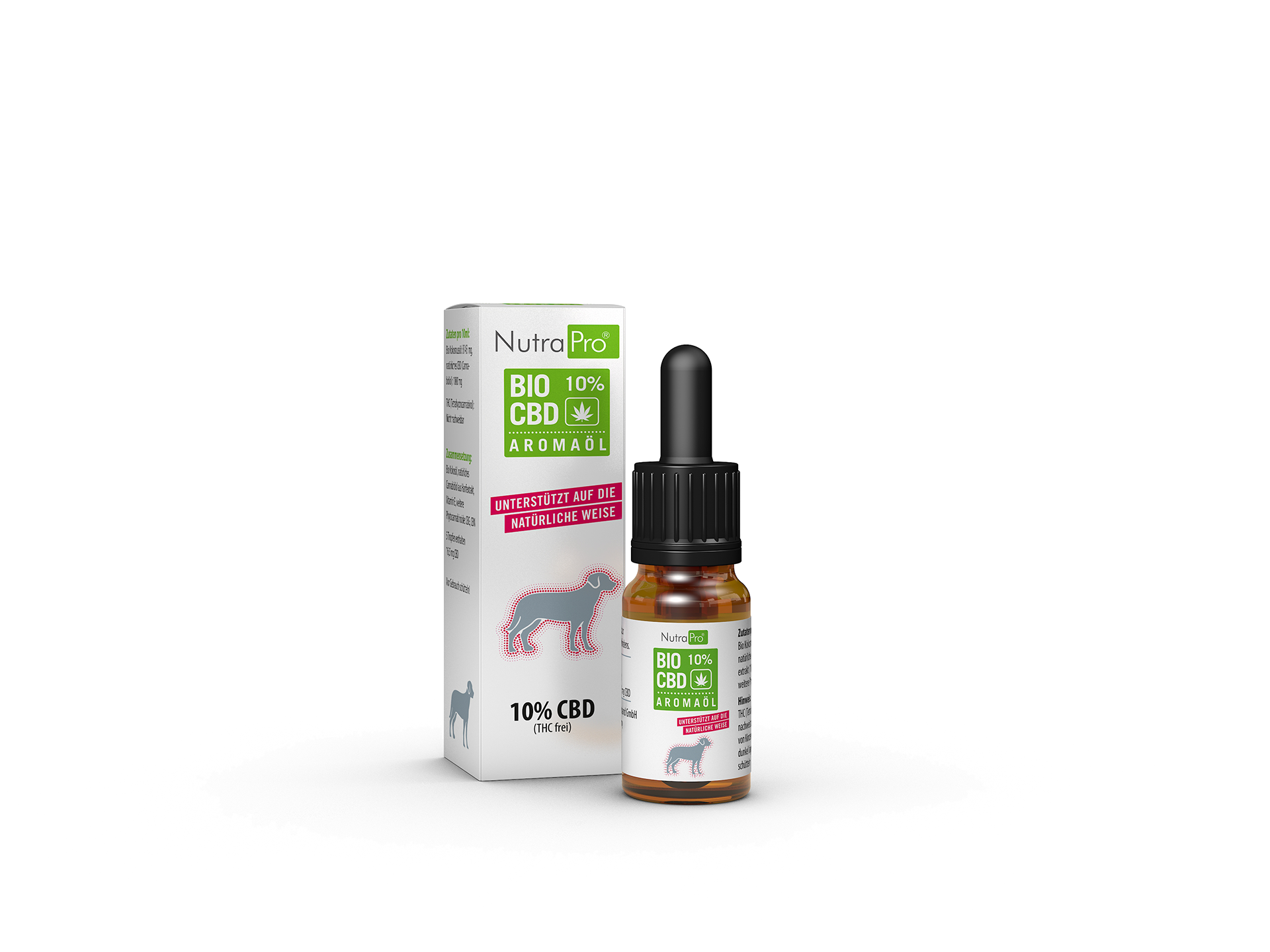 NutraPro® Bio CBD-Öl 10% für Hunde